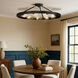 Castile 9 Light 32 inch Matte Black Semi-flush Ceiling Light